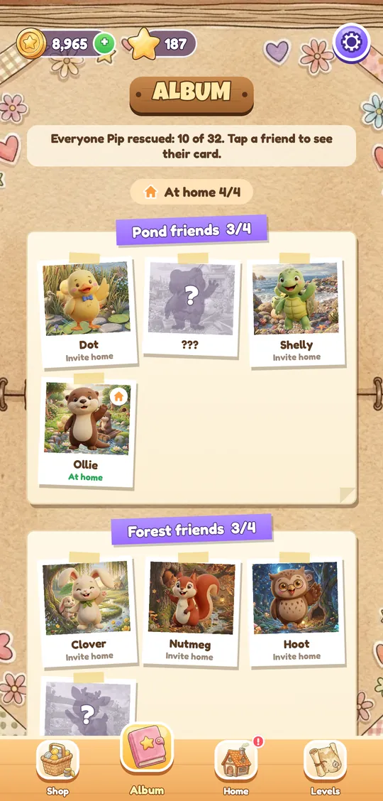 The album of rescued friends